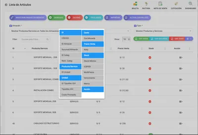 gestion de articulos image