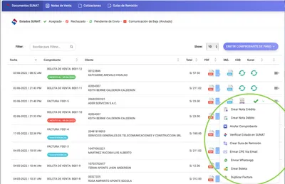 opciones comprobante image